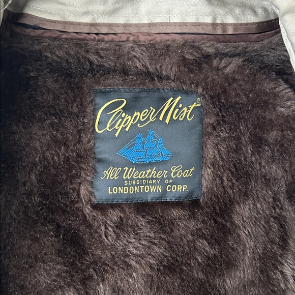 Vintage Clipper Mist Trench Coat All Weather Jacket by LondonTown Tan Men’s 42R - Picture 4 of 14
